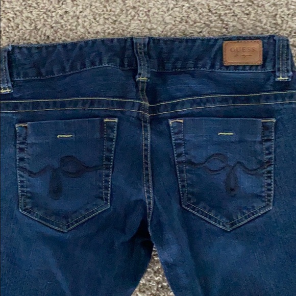 Women’s Guess Daredevil Boot Cut Jeans Blue Size27 - Picture 3 of 4